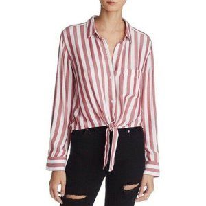 Rails Val Dali Stripe Tie-Front Shirt